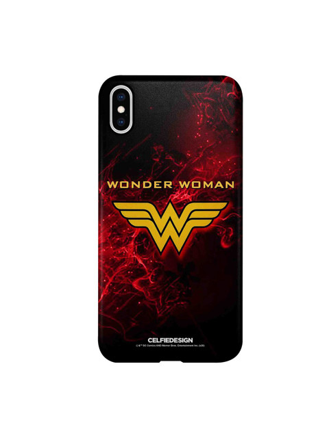 

CelfieDesign Black & Red Emblem Wonder Woman Printed iPhone Xs Max Slim Back Case