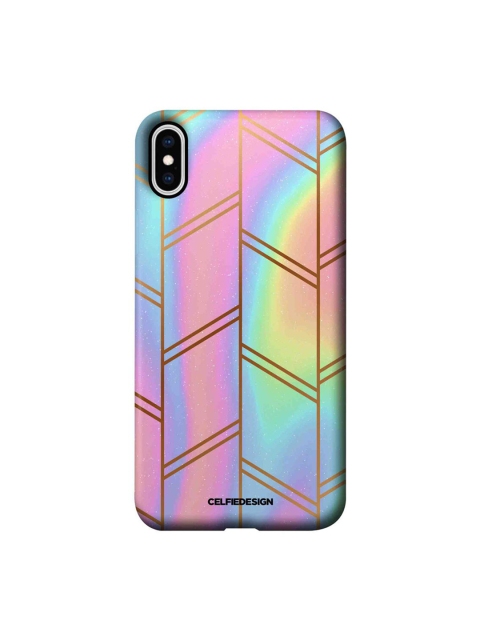 

CelfieDesign Pink & Purple Rainbow Galaxy iPhone XS Max Slim Back Case