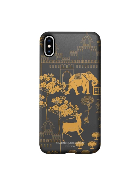 

CelfieDesign Grey & Gold-Toned Regal Spectacle iPhone XS Max Slim Back Case