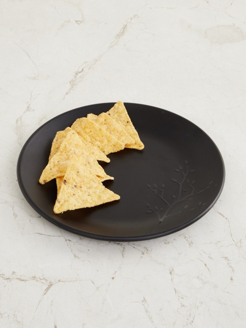 

Home Centre Black Melamine Non-Porous Embossed Side Plate