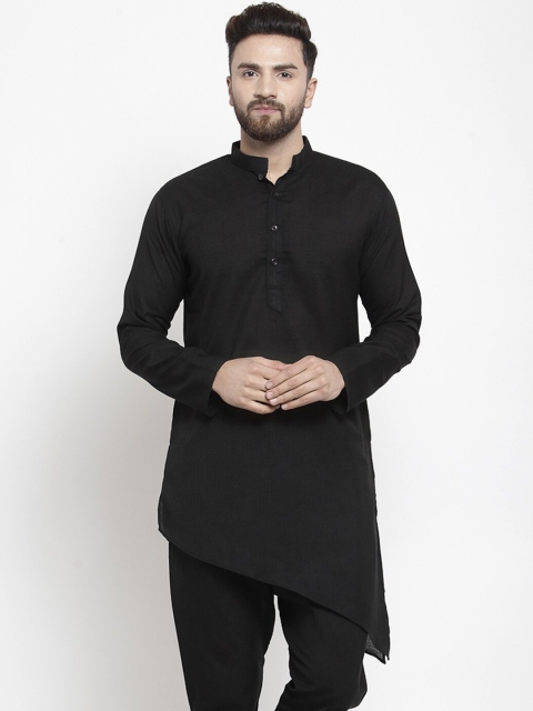 

TREEMODA Men Black Pathani Kurta