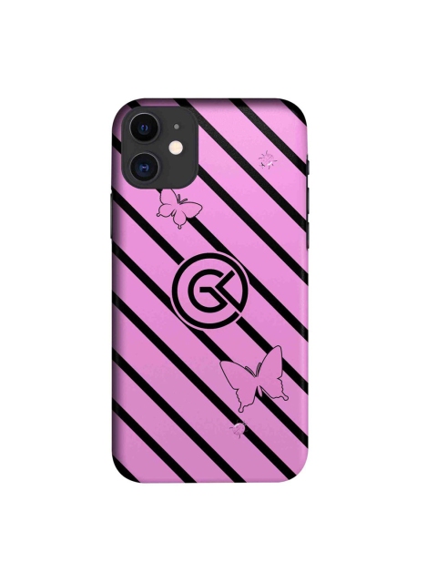 

CelfieDesign Pink & Black Rain iPhone 11 Slim Back Case