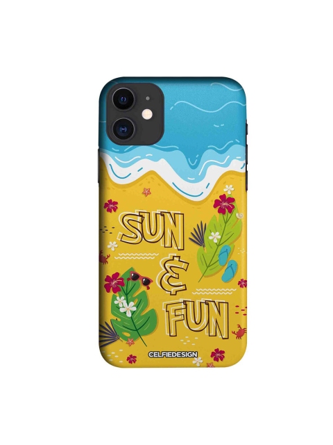 

CelfieDesign Blue & Yellow Sun And Fun iphone 11 Slim Back Case