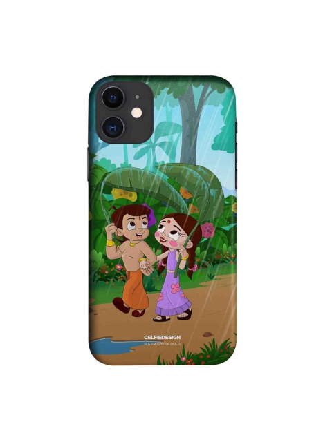 

CelfieDesign Green & Brown Bheem and Chutki In Rainforest iPhone 11 Slim Back Case