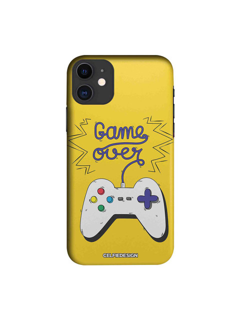 

CelfieDesign Yellow & Blue Game Over Printed iPhone 11 Slim Back Case