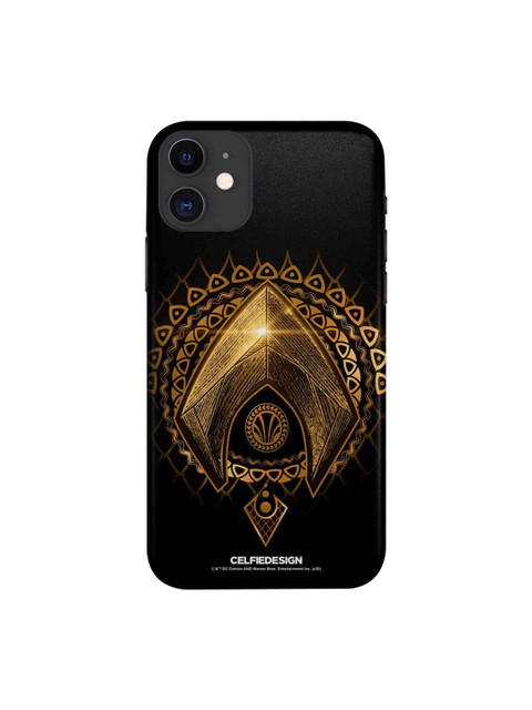 

CelfieDesign Black & Gold-Coloured Printed Aquaman Logo iPhone 11 Slim Back Case