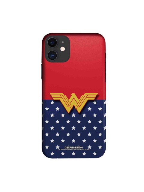 

CelfieDesign Blue & Red Classic Wonder Woman Logo iPhone 11 Slim Back Case