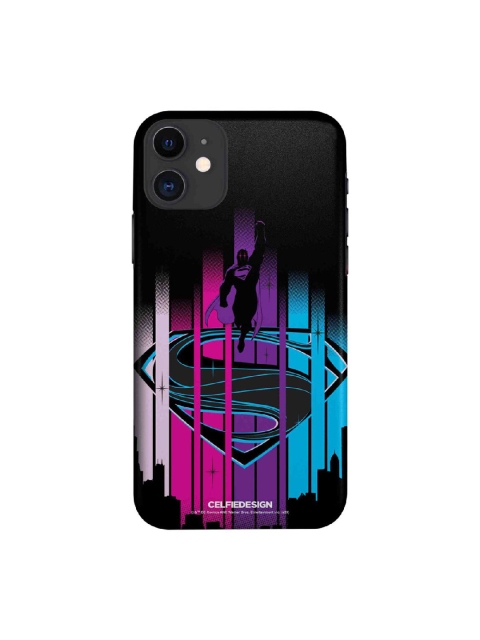 

CelfieDesign Black & Purple Superman iPhone 11 Slim Back Case