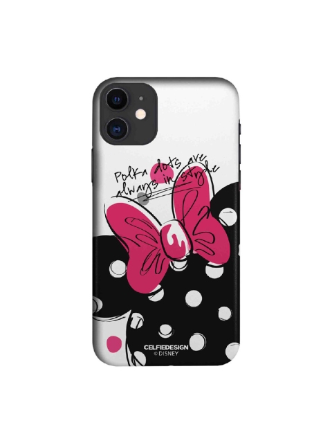 

CelfieDesign White & Black Polka Minnie iPhone 11 Back Case