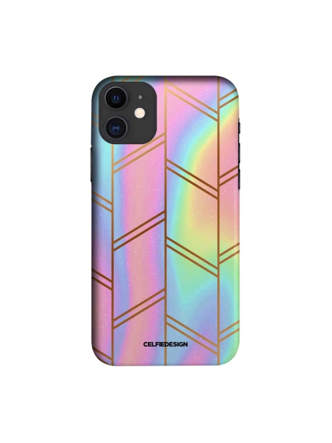 

CelfieDesign Pink & Blue Rainbow Galaxy iphone 11 Slim Back Case