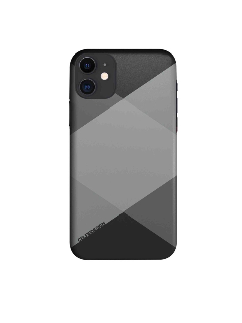 

CelfieDesign Grey Geometric Printed iPhone 11 Slim Back Case