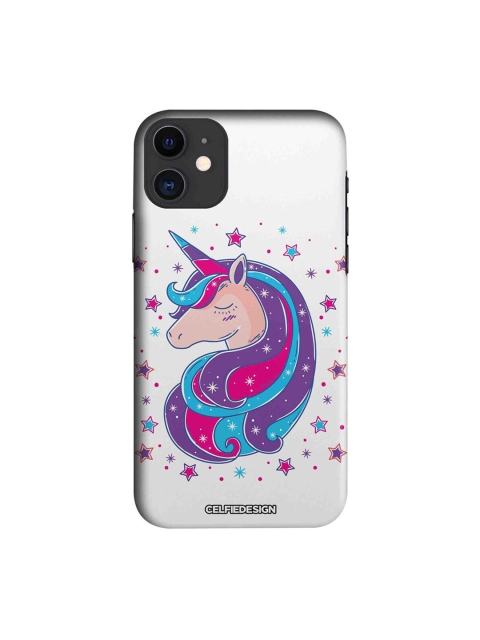 

CelfieDesign Multi-Coloured Printed Unicorn iPhone 11 Slim Back Case