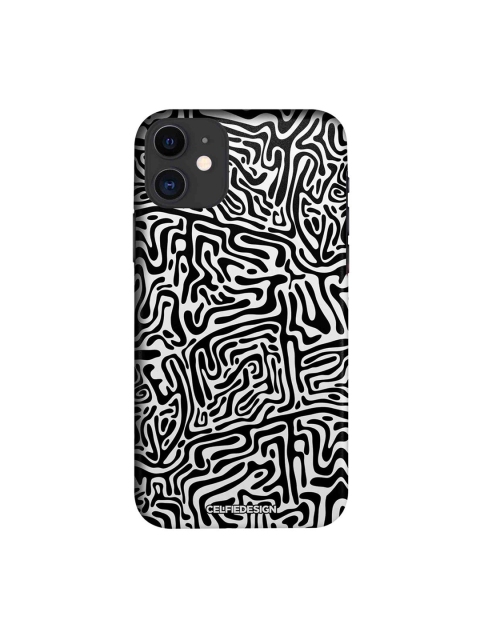 

CelfieDesign Black & White Maze Abstract iPhone 11 Slim Back Case