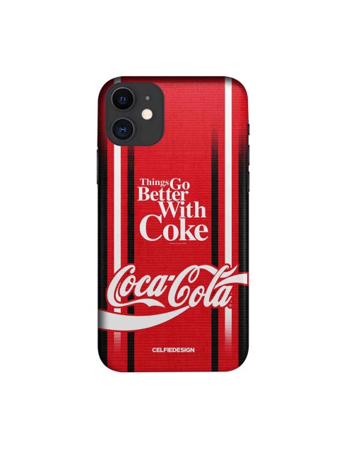 

CelfieDesign Red & Black Better With Coke iPhone 11 Slim Back Case