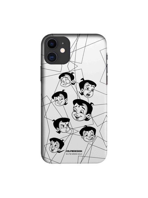 

CelfieDesign White & Black Moods Of Bheem Whitet iphone 11 Slim Back Case