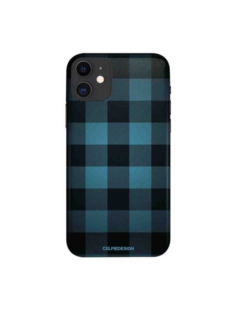 

CelfieDesign Black & Blue Checkmate iPhone 11 Slim Back Case