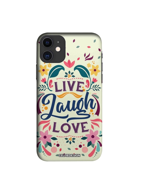 

CelfieDesign Cream & Blue Live Laugh Love iPhone 11 Slim Back Case