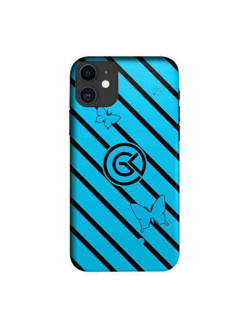 

CelfieDesign Black & Blue Rain iPhone 11 Slim Back Case