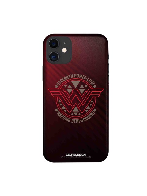 

CelfieDesign Black & Red Wonder Woman Stamp iphone 11 Slim Back Case