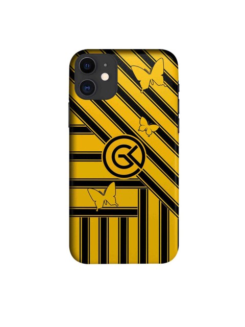 

CelfieDesign Yellow & Black The Cycle Yellow iPhone 11 Back Case