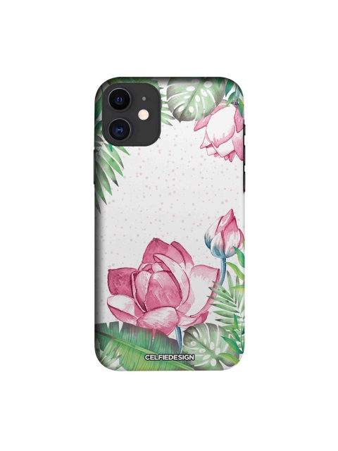 

CelfieDesign White & Pink Laotian Lotus iphone 11 Slim Back Case