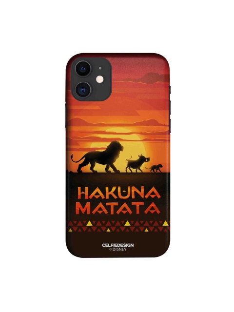 

CelfieDesign Orange & Black Hakuna Matata iphone 11 Slim Back Case