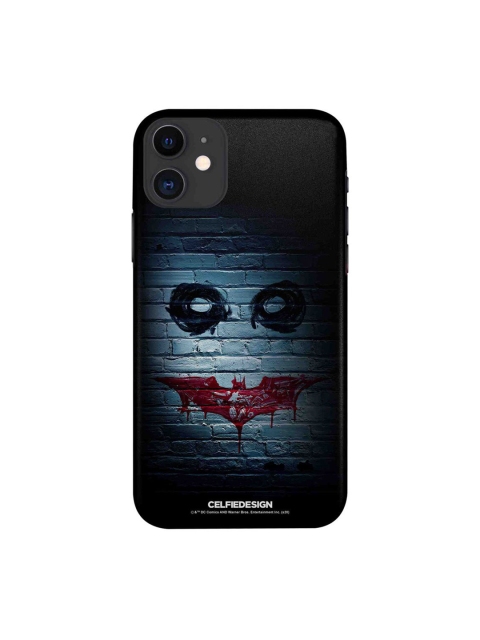 

CelfieDesign Grey & Red Bat Joker Graffiti iphone 11 Slim Back Case, Black