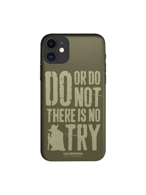 

CelfieDesign Green Yoda Typography Printed iPhone 11 Slim Back Case