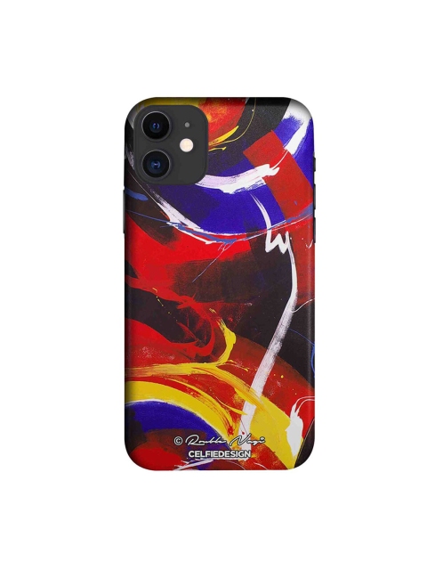 

CelfieDesign Multicoloured Graphic Printed iPhone 11 Slim Back Case, Multi