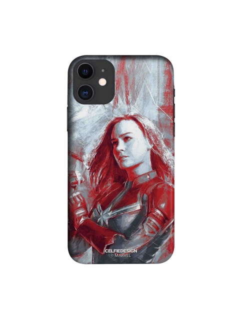 

CelfieDesign Multicolored Charcoal Art Capt Marvel iphone 11 Slim Back Case, Multi