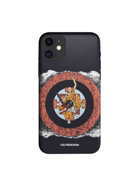

CelfieDesign White & Black Rock Baba Cover iPhone 11 Slim Back Case