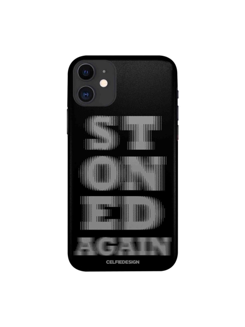 

CelfieDesign Black & Grey Stoned Again iPhone 11 Slim Back Case