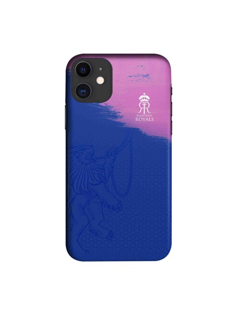 

CelfieDesign Blue & Pink Rajasthan Royals Crest Printed iPhone 11 Slim Back Case