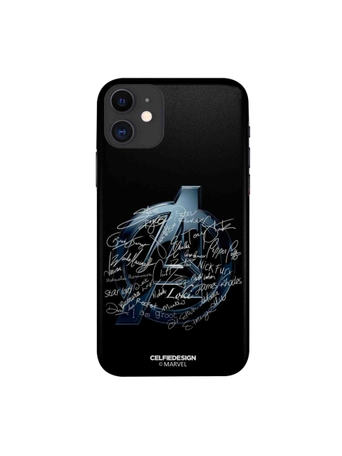 

CelfieDesign Black & White Avengers Graphic Printed iPhone 11 Slim Back Case
