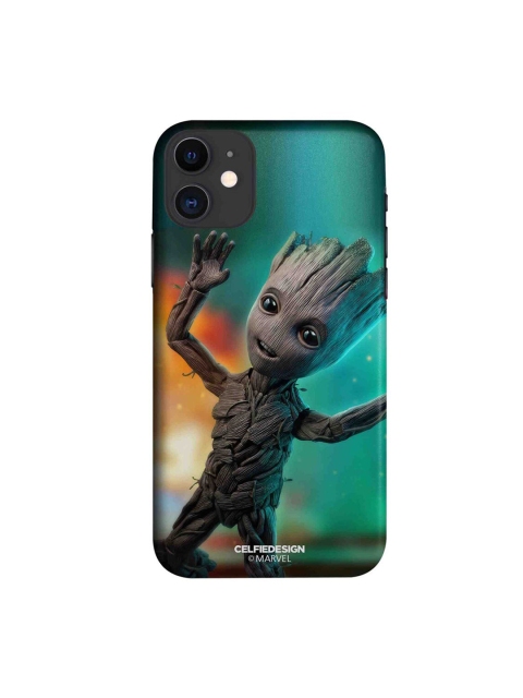 

CelfieDesign Green & Orange Baby Groot Dance Printed iPhone 11 Slim Back Case