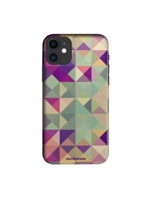 

CelfieDesign Purple & Green Kaleidoscope iPhone 11 Slim Back Case