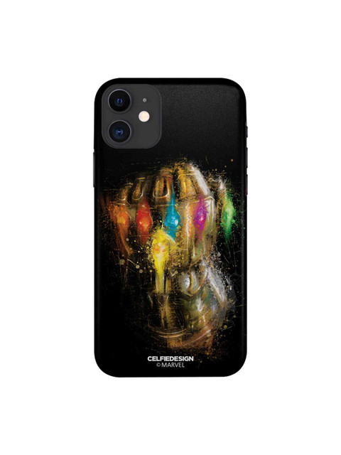 

CelfieDesign Black & Brown Gauntlet Brushstrokes iPhone 11 Slim Back Case