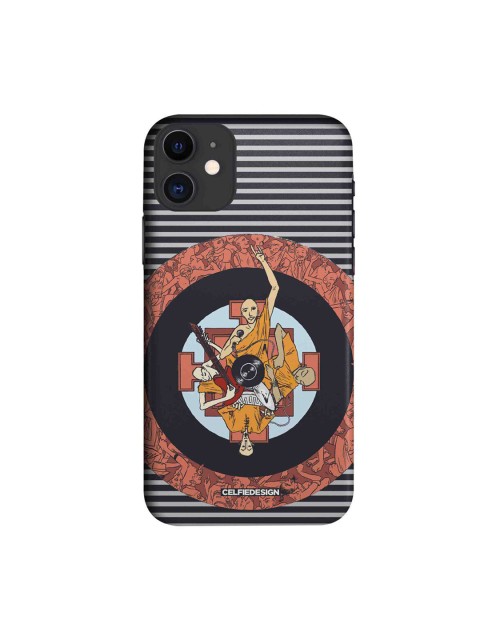 

CelfieDesign Black & White Rock Baba Stripes iPhone 11 Slim Back Case