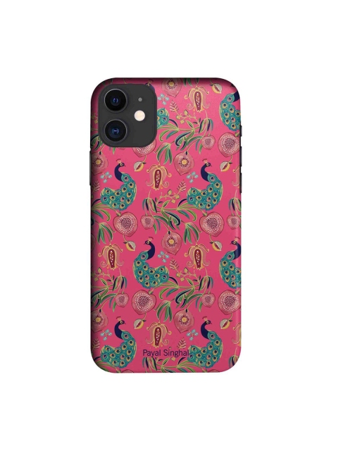 

CelfieDesign Pink & Green Payal Singhal Anaar and Mor iPhone 11 Slim Back Case