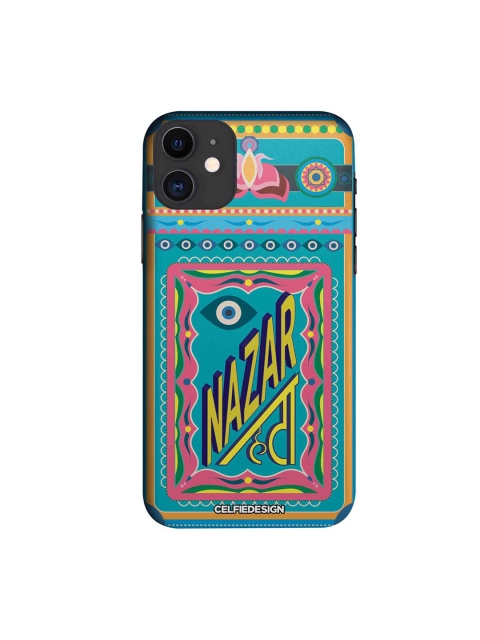 

CelfieDesign Blue & Green Nazar Hata Printed iPhone 11 Slim Back Case