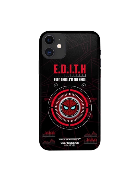 

CelfieDesign Black & Red Hello Edith iPhone 11 Slim Back Case