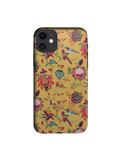 

CelfieDesign Mustard Yellow & Green Payal Singhal Chidiya iPhone 11 Slim Back Case