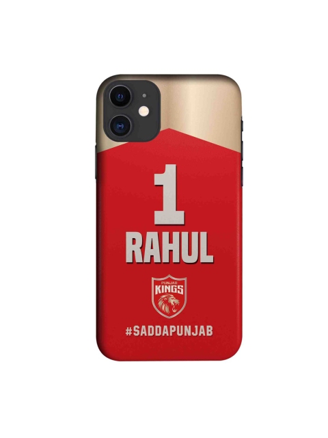 

CelfieDesign Red & Beige Punjab Kings Gear Up iPhone 11 Slim Back Case