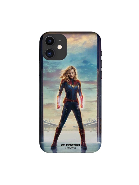 

CelfieDesign Blue & Beige Captain Marvel Poster Printed iPhone 11 Slim Back Case