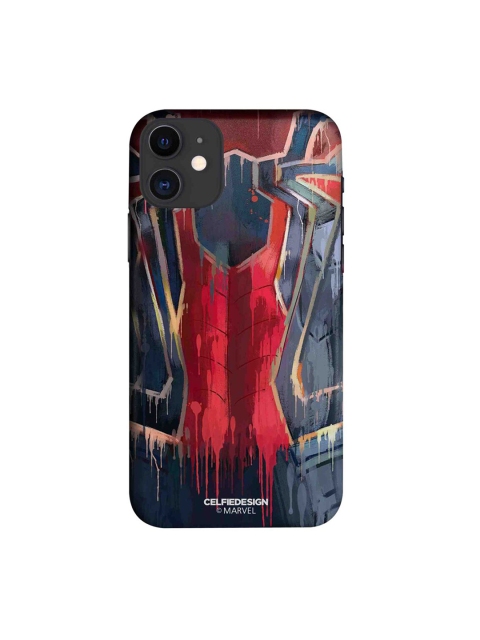 

CelfieDesign Red & Grey Grunge Suit Spidey Printed iPhone 11 Slim Back Case