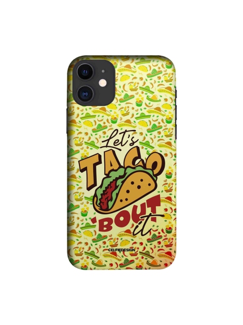 

CelfieDesign Yellow & Green Lets Taco Bout It Plastic iPhone 11 Slim Back Case