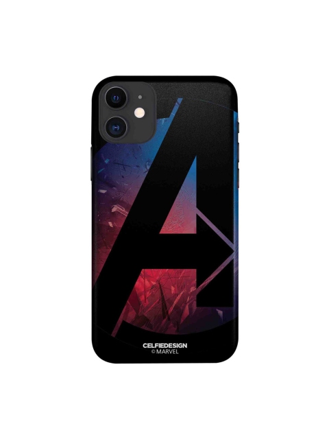 

CelfieDesign Black & Blue A For Avengers iPhone 11 Slim Back Case