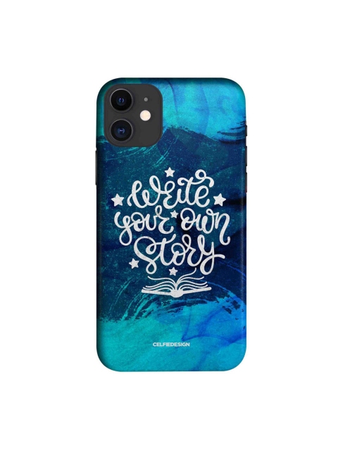 

CelfieDesign Blue & White Write Your Own Story iPhone 11 Back Case
