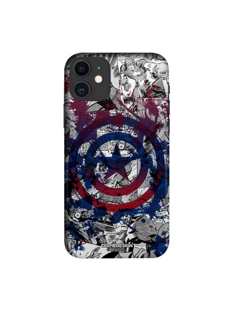 

CelfieDesign Grey & Blue Splash Out Shield Printed iPhone 11 Slim Back Case