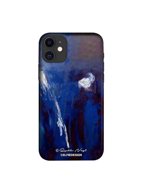 

CelfieDesign Black & Blue Rainfall iPhone 11 Slim Back Case